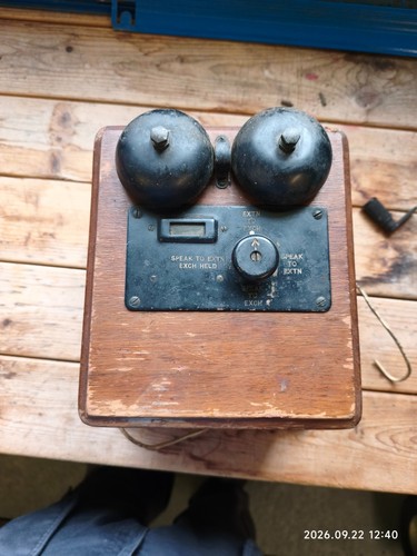Vintage gpo wooden bell set - bell,