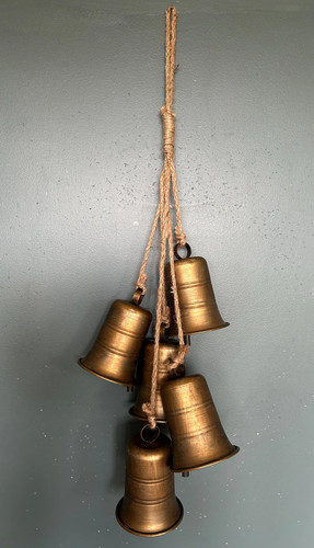 Set hanging gold brass - of,