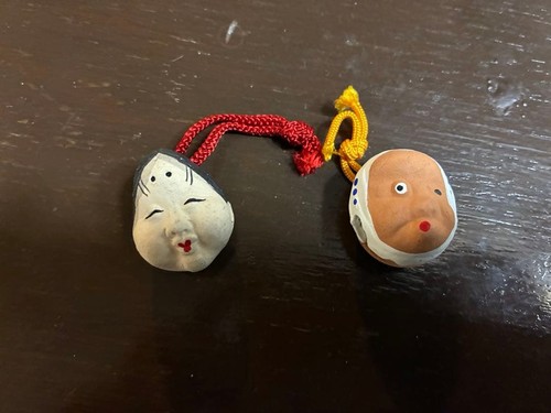 Okame hyottoko bell - hyottoko,